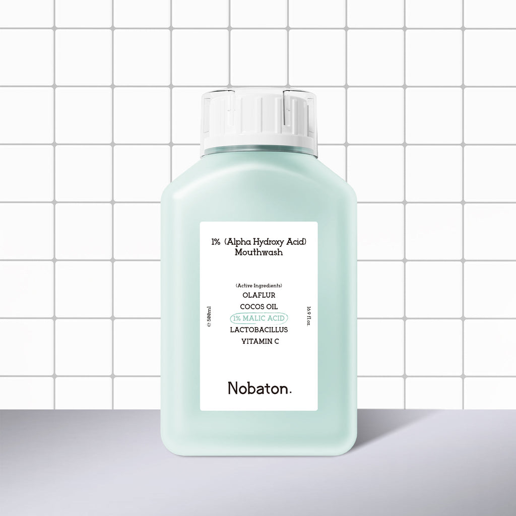 Nobaton. 1% Alpha Hydroxy Acid Mouthwash