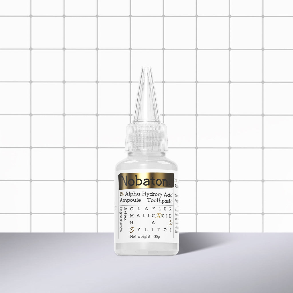 Nobaton. 1% Alpha Hydroxy Acid Ampoule Toothpaste（35g/1.23 oz ×3）