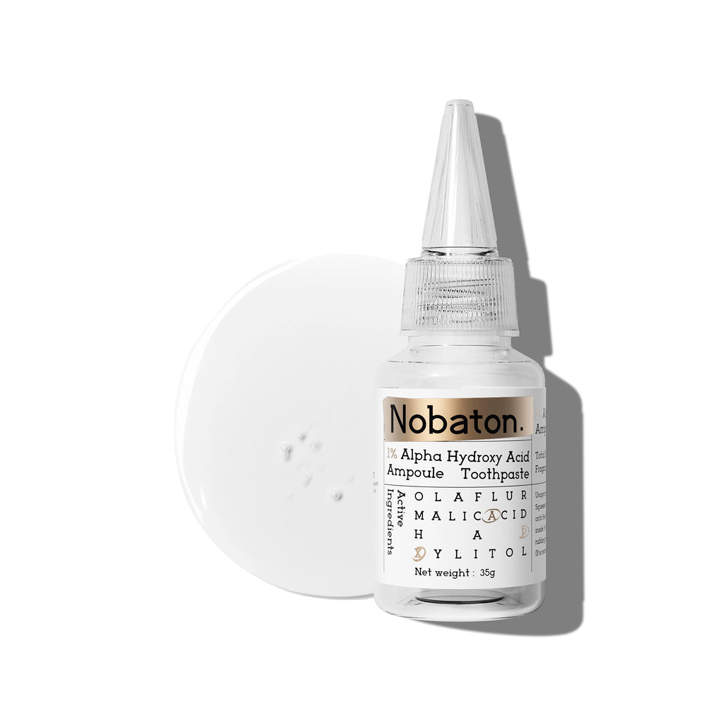 Nobaton. 1% Alpha Hydroxy Acid Ampoule Toothpaste（35g/1.23 oz ×3）