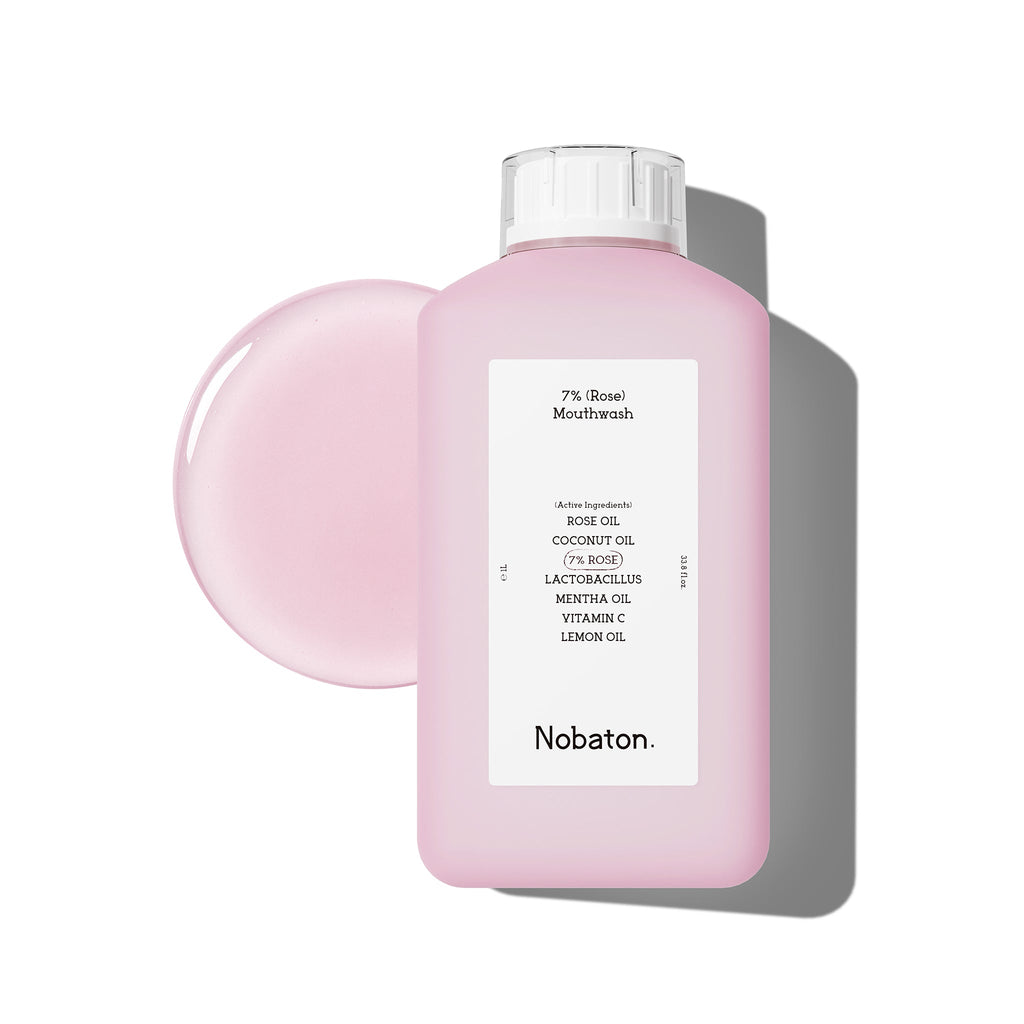 Nobaton. 7% Rose Mouthwash（1L/33.8 fl.oz）