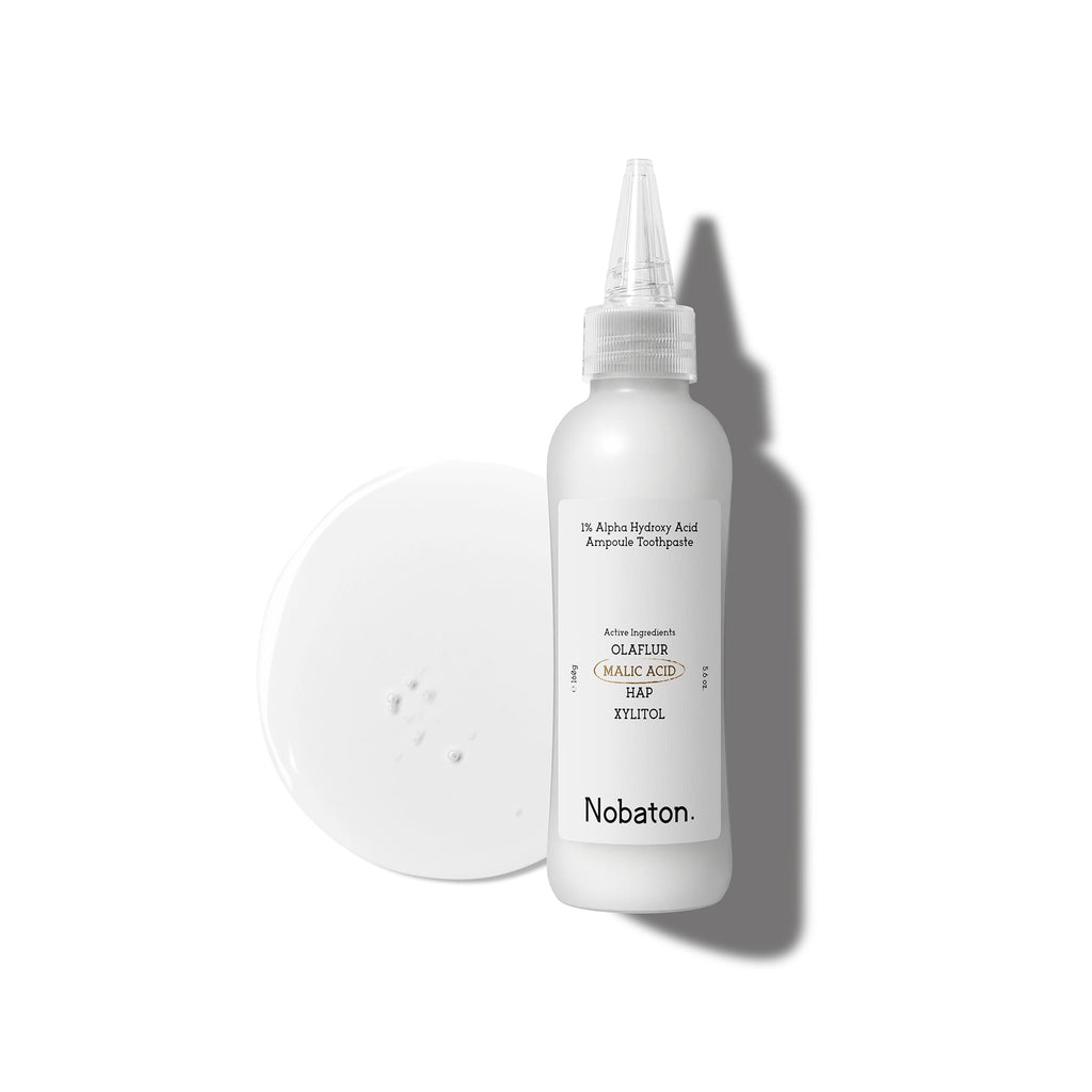 Nobaton. 1% Alpha Hydroxy Acid Ampoule Toothpaste（160g/5.6 oz）