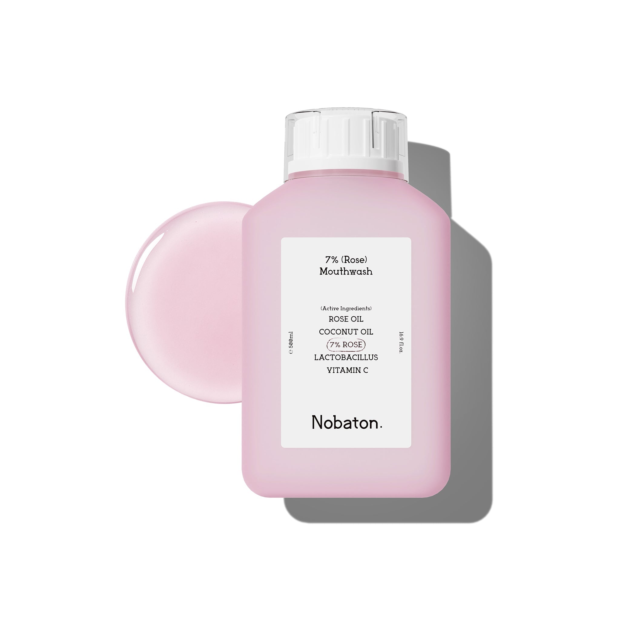 Nobaton. 7% Rose Mouthwash（500ml/16.9 fl oz）