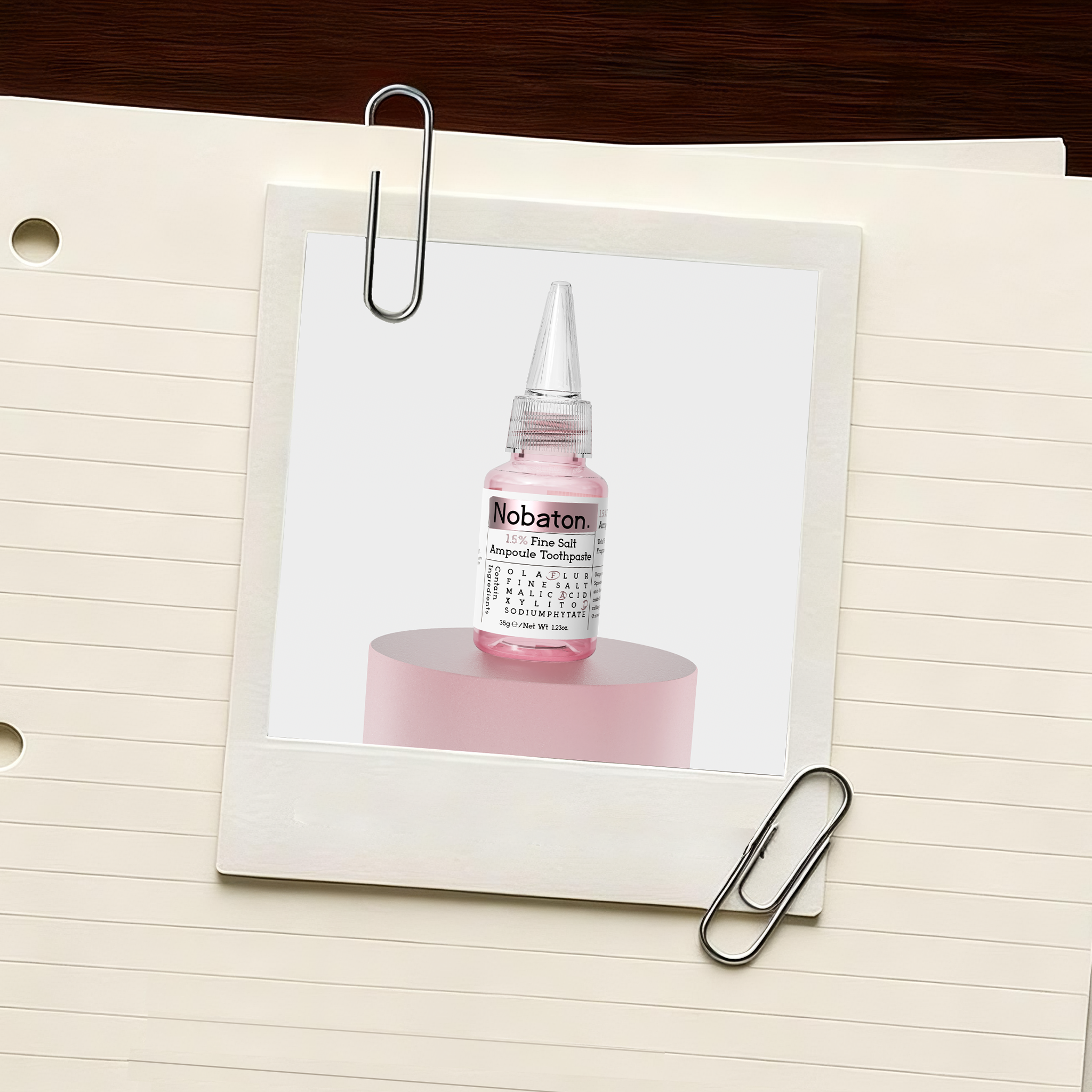Nobaton. 1.5%Fine Salt Ampoule Toothpaste（35g/1.23 oz ×3）