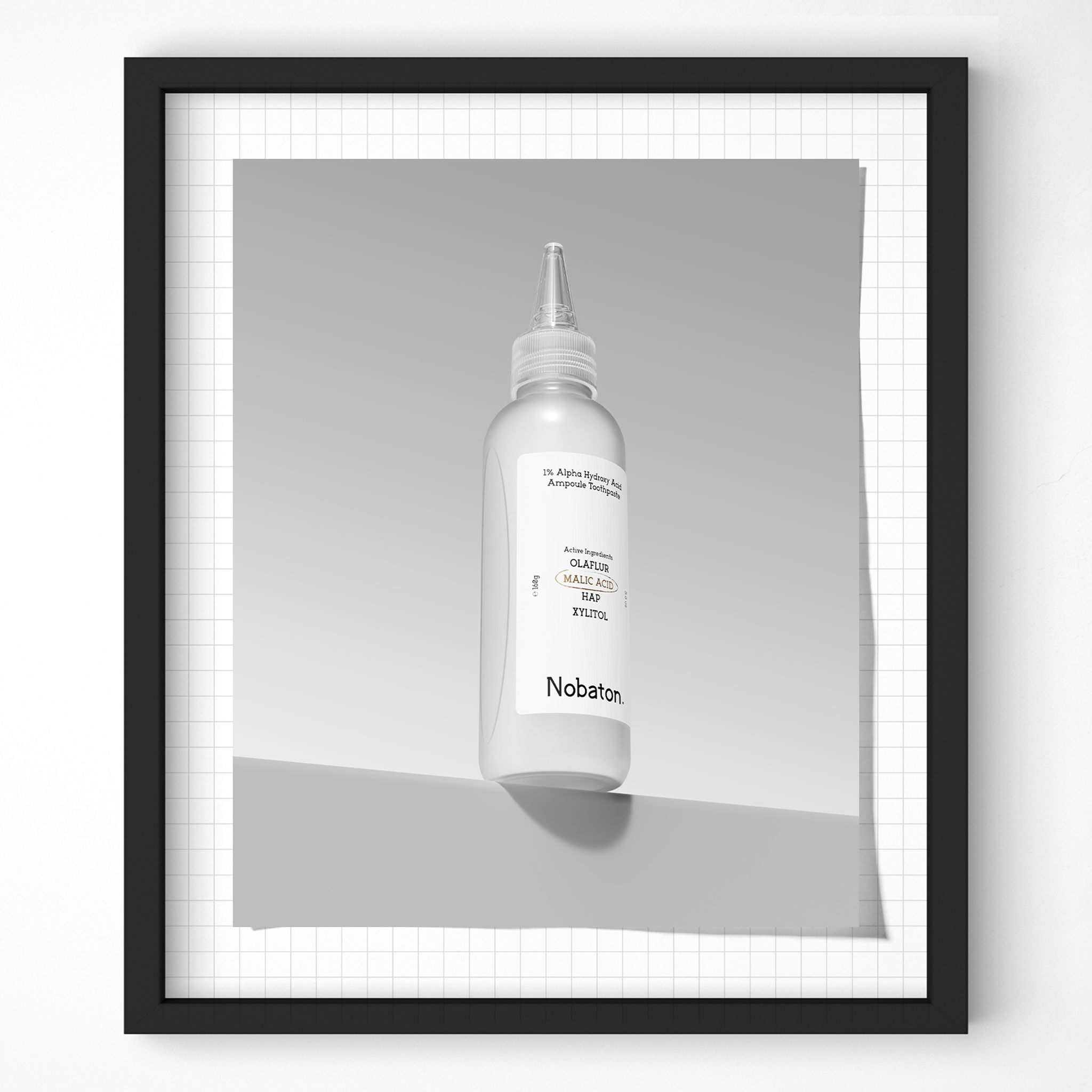 Nobaton. 1% Alpha Hydroxy Acid Ampoule Toothpaste（160g/5.6 oz）