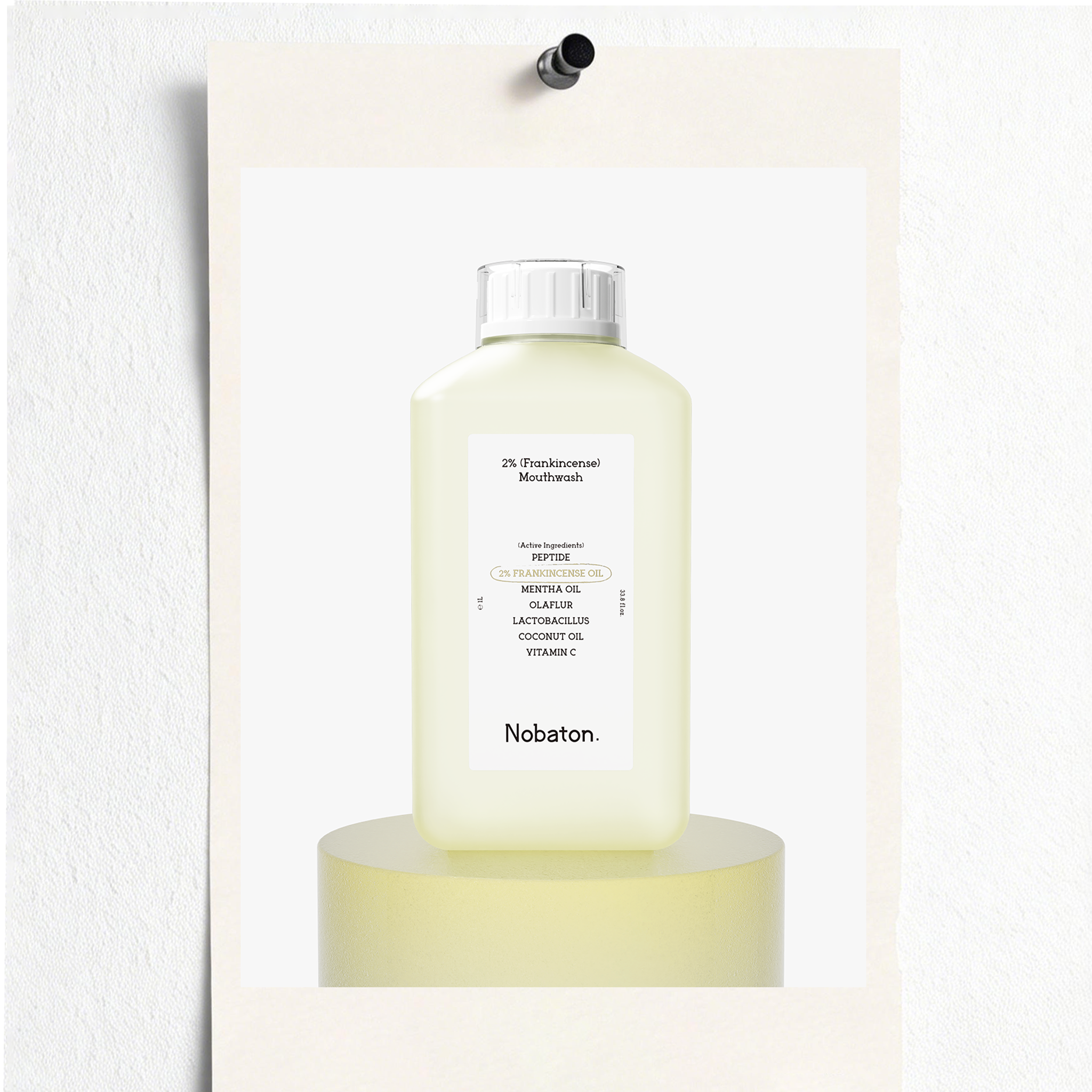 Nobaton. 2% Frankincense Mouthwash（（1L/33.8 fl.oz）