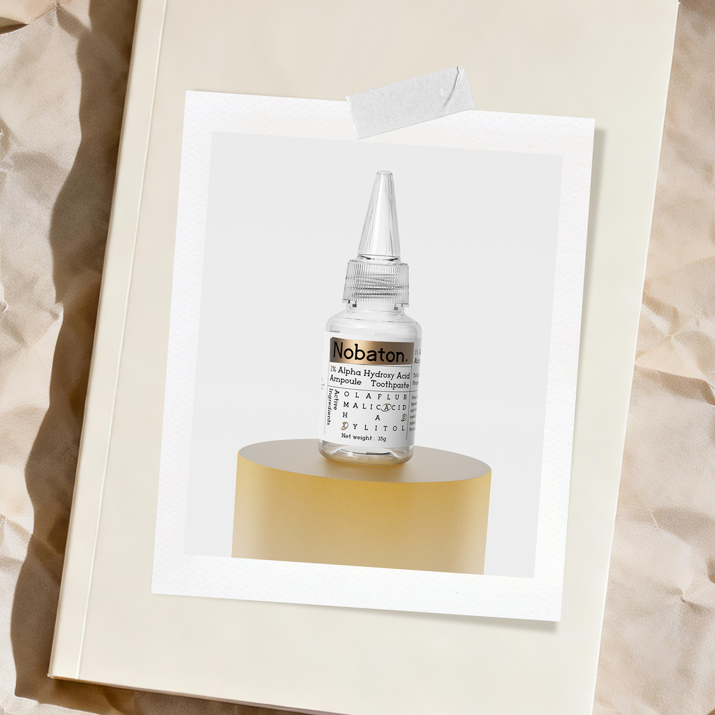 Nobaton. 1% Alpha Hydroxy Acid Ampoule Toothpaste（35g/1.23 oz ×3）