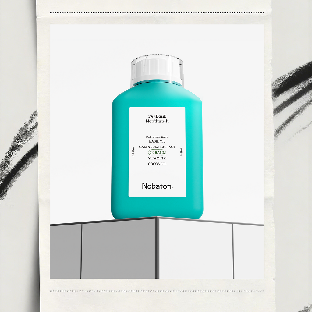 Nobaton. 3% Basil Mouthwash