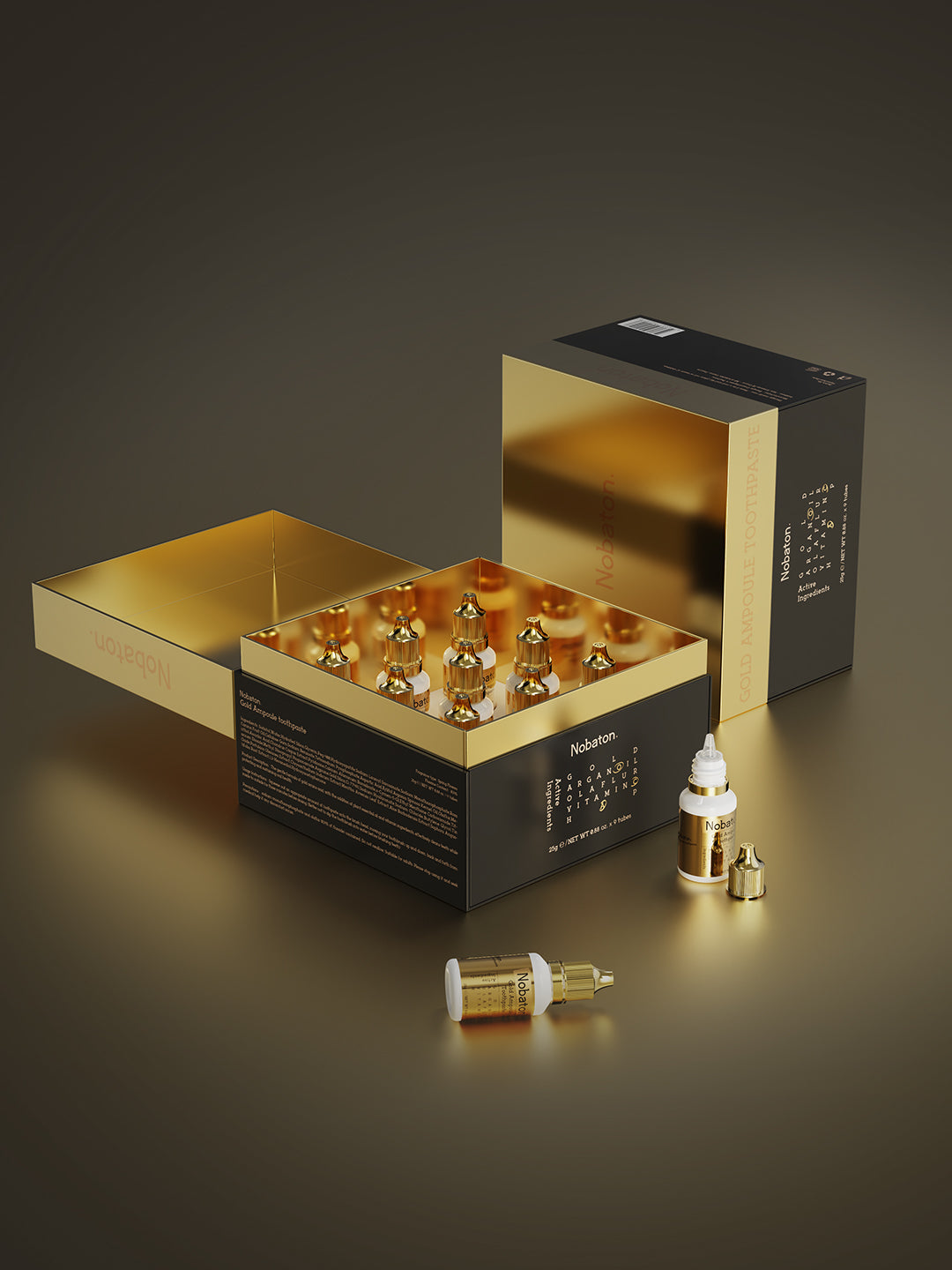 Nobaton. Gold toothpaste gift set