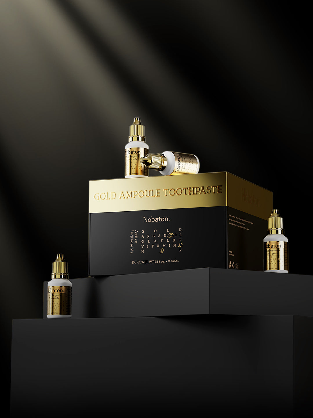 Nobaton. Gold toothpaste gift set
