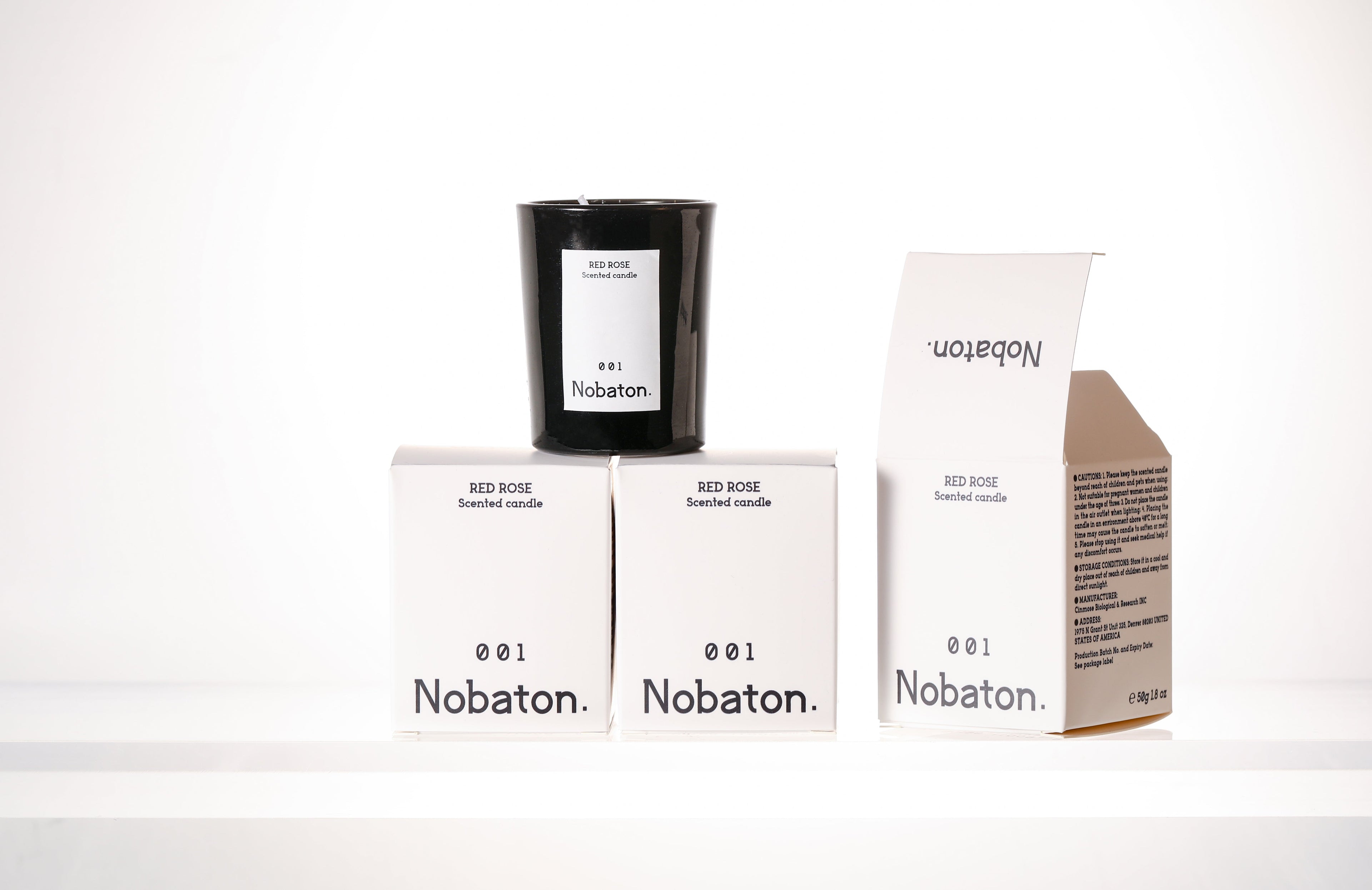 Nobaton. Red Rose Scented candle
