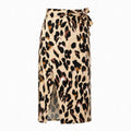 Leopard Tie-Waist Midi Skirt WHD0606005