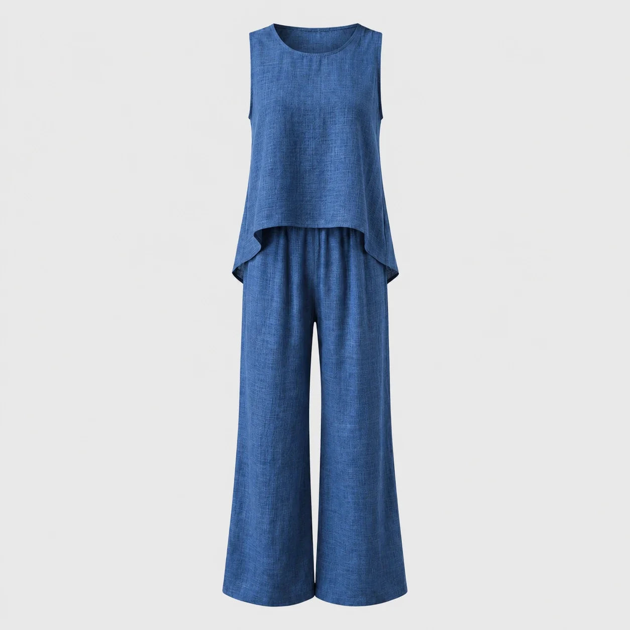 Crochet Back Wide Leg Set WHD0606008