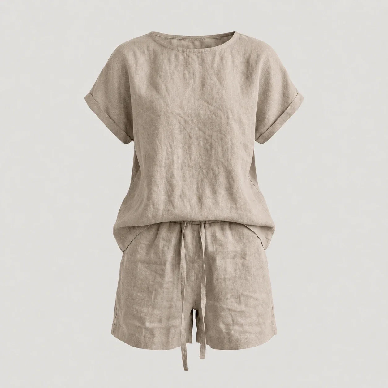 Mint Linen Short Set WHD0606009