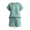 Mint Linen Short Set WHD0606009