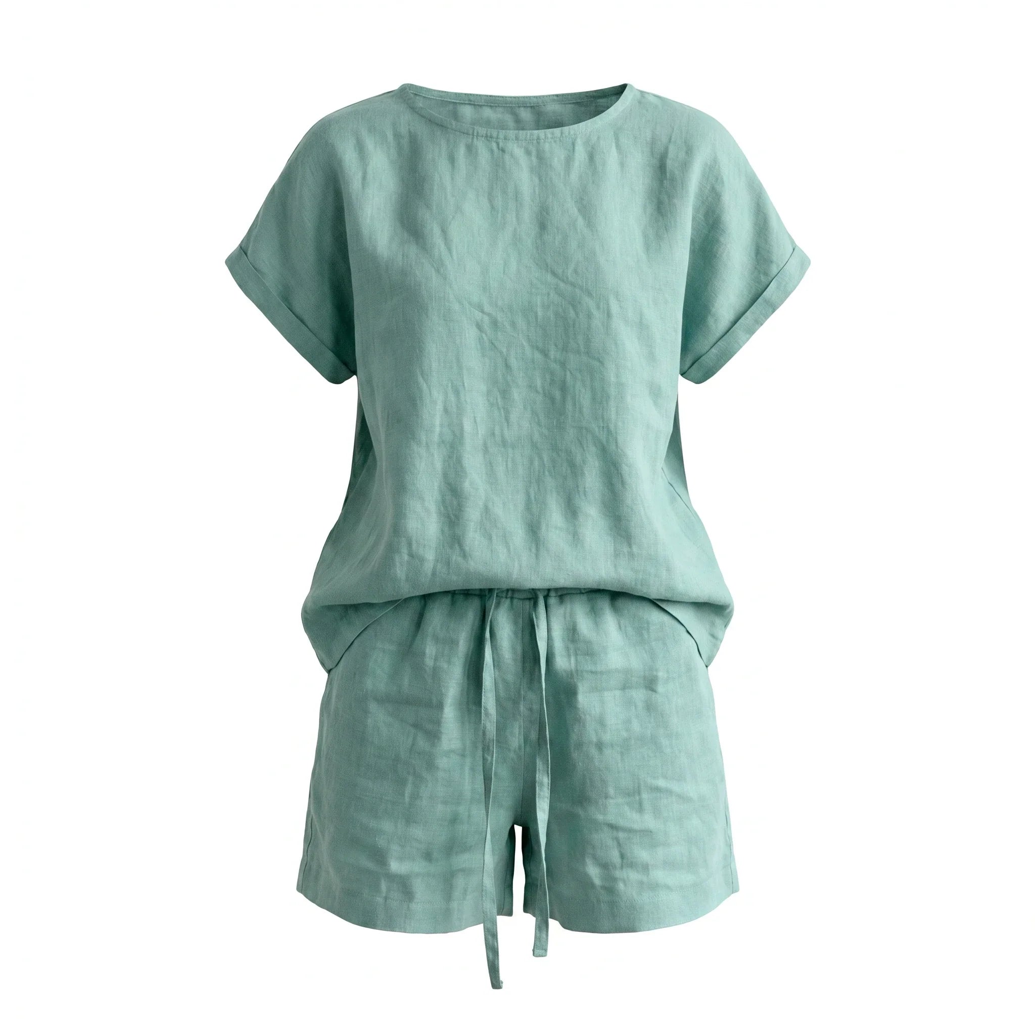 Mint Linen Short Set WHD0606009