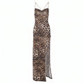Leopard Chain Strap Maxi Dress WHD0606012