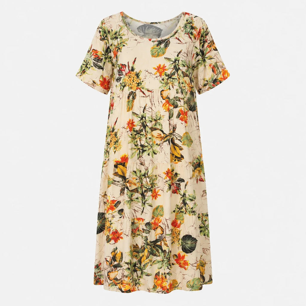 Tropical Floral Midi Dress WHD0606017