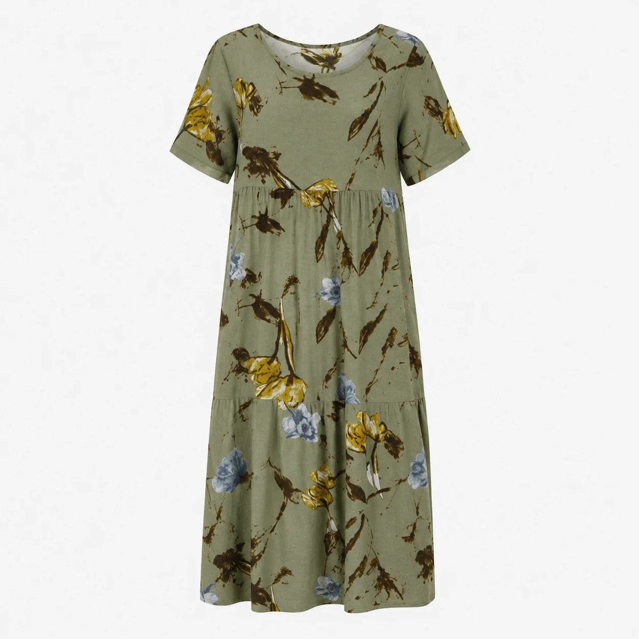 Tropical Floral Midi Dress WHD0606017