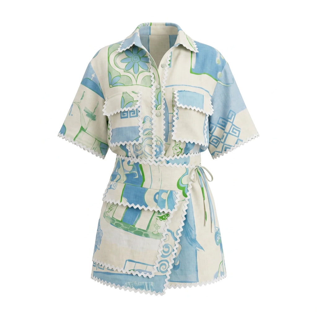 Linen-Look Pocket Midi Dress WHD0606022