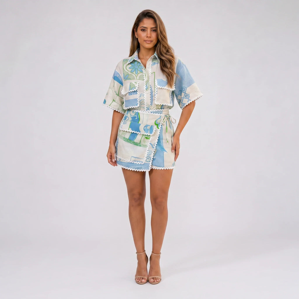 Linen-Look Pocket Midi Dress WHD0606022