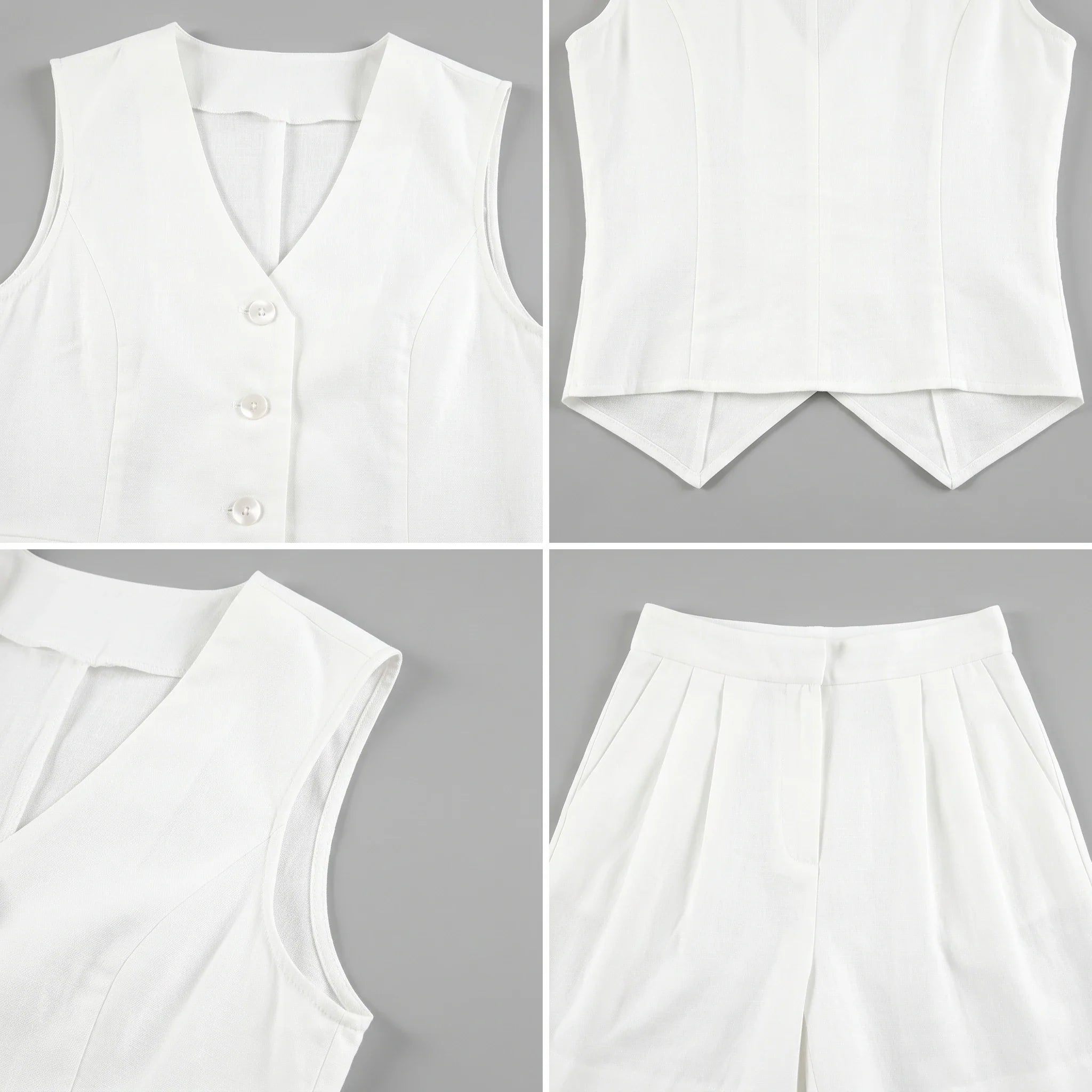 White Puff Sleeve Mini Dress WHD0606024