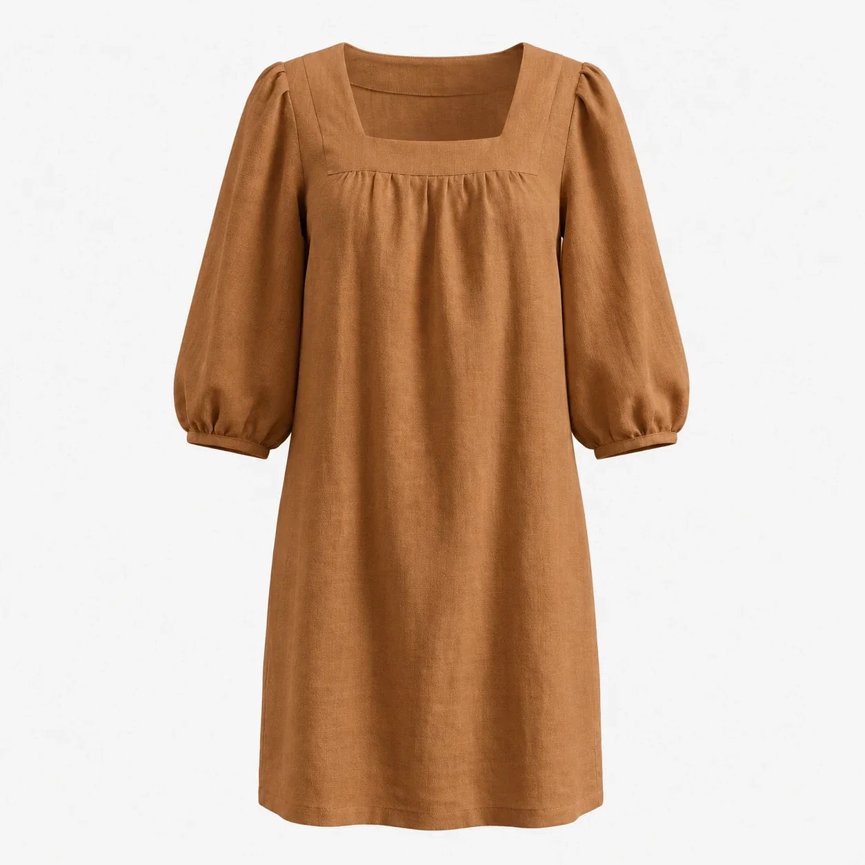 White Puff Sleeve Mini Dress WHD0606025