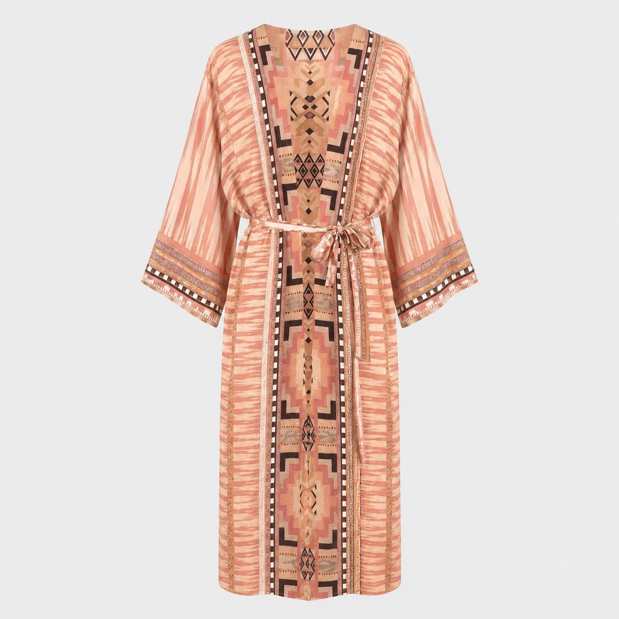 Printed Belted Kimono Cover-Up WHD0606028