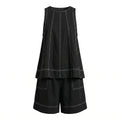 Contrast Stitch Short Set WHD0606029