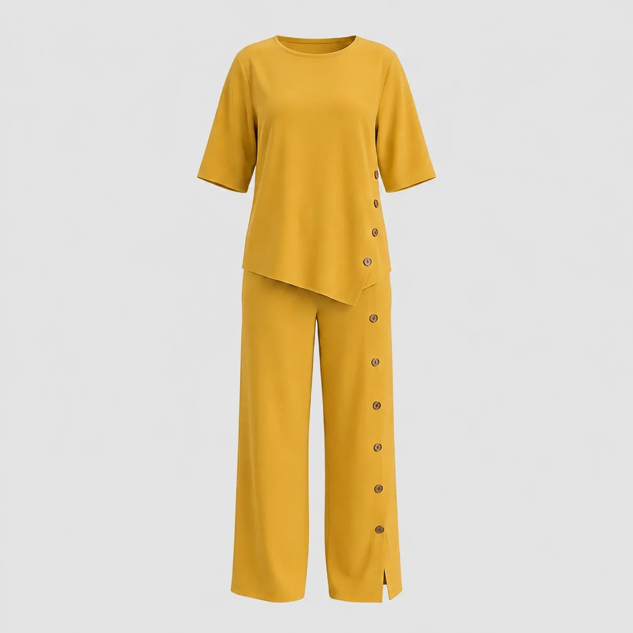 Side Button Wide Leg Set WHD0606031