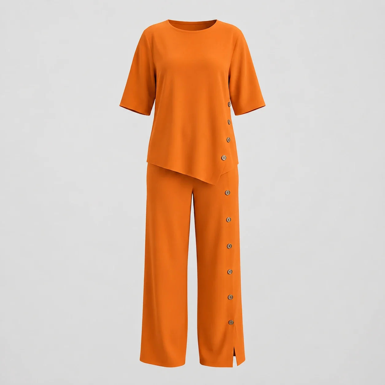 Side Button Wide Leg Set WHD0606031
