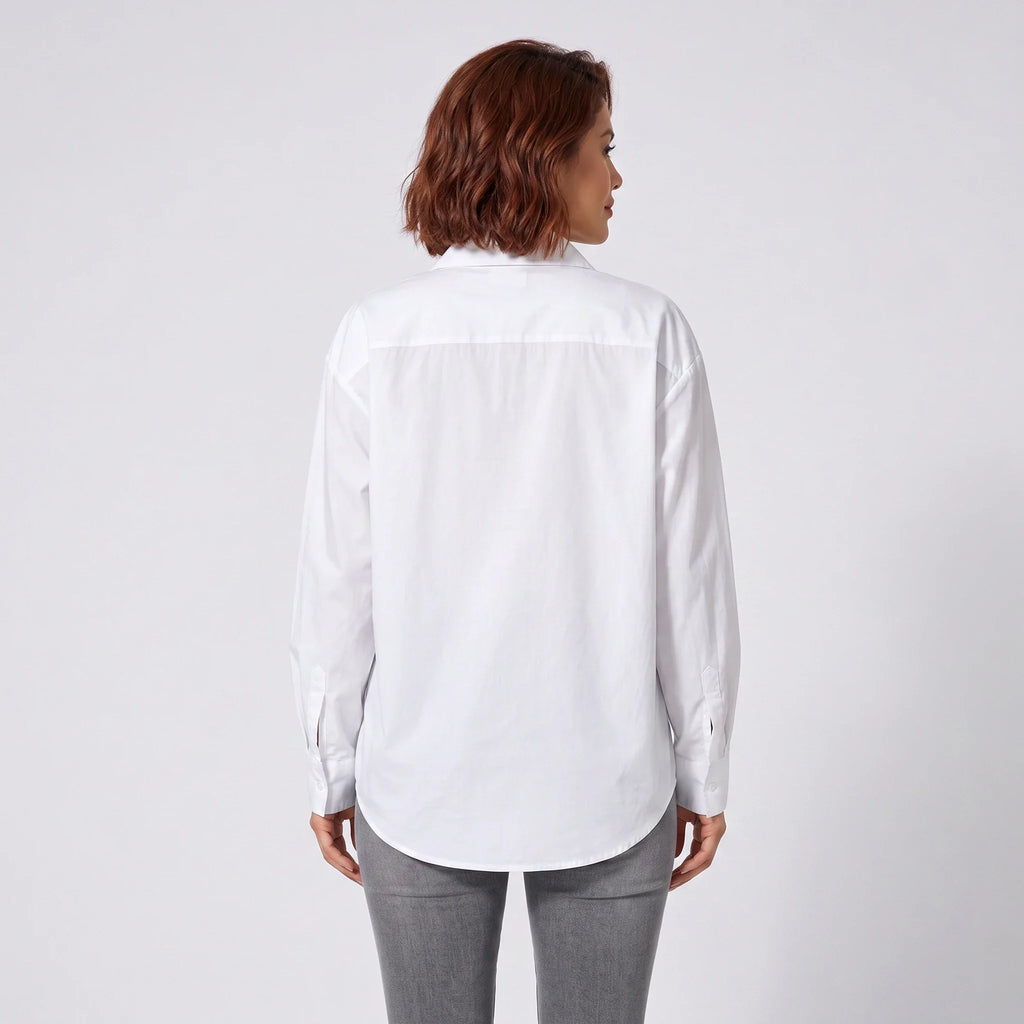 Gold Detail White Shirt WHD0606039