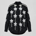 Pearl Floral Appliqué Shirt WHD0606040