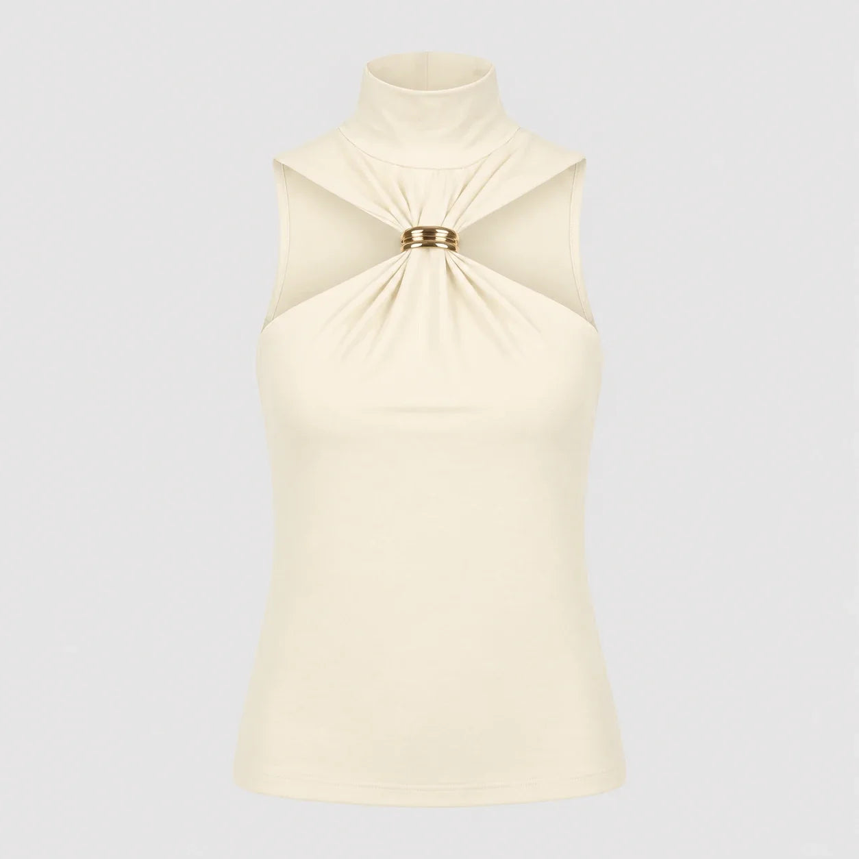 Gold Ring Cutout Top WHD0606042