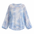 Gray Tie-Dye Long Sleeve Tee WHD0606044
