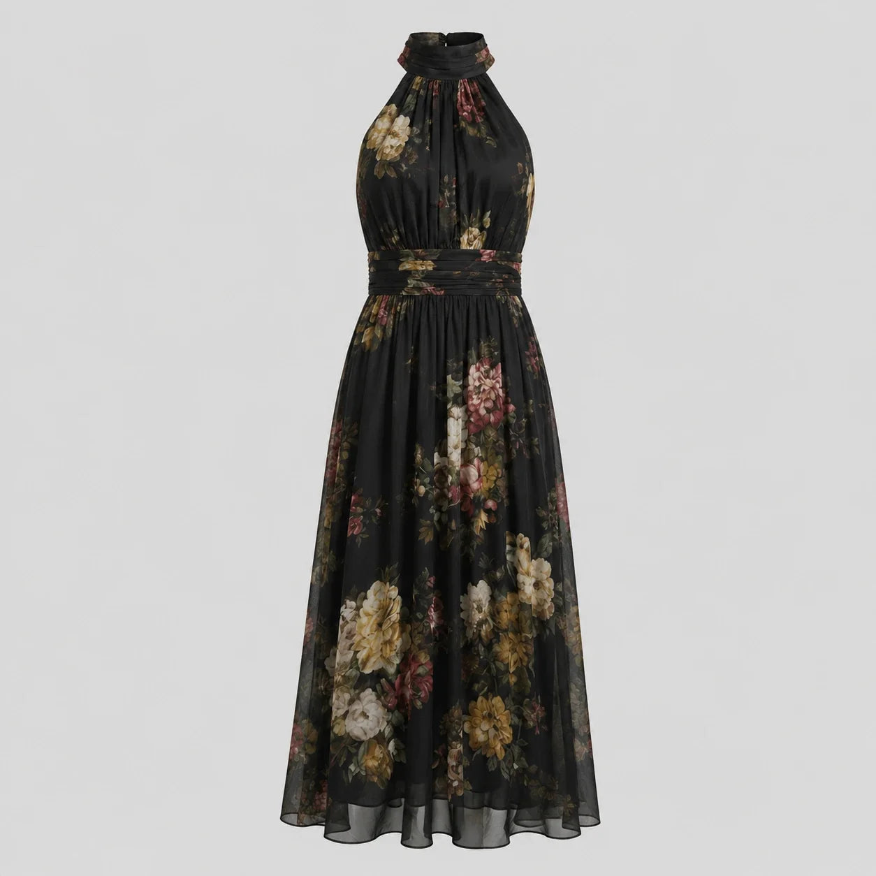 Floral Halter Maxi Dress WHD0606048