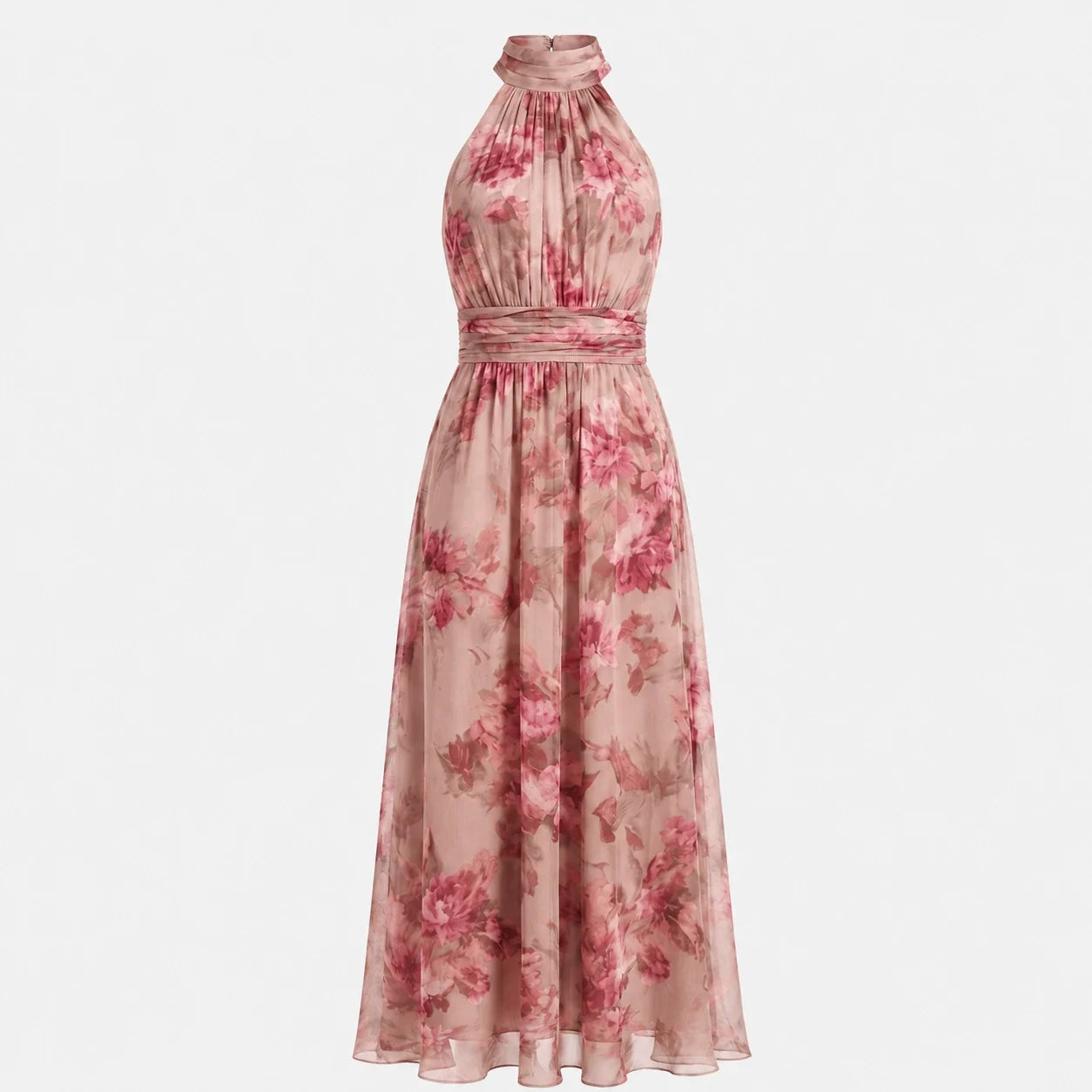 Floral Halter Maxi Dress WHD0606048