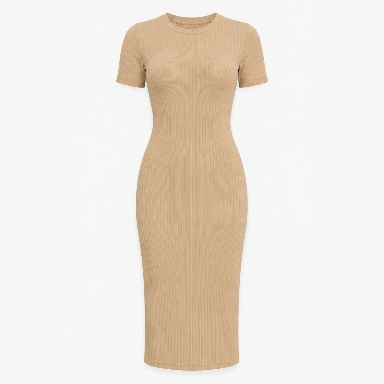 Ribbed Knit Midi Dress WHD0606052