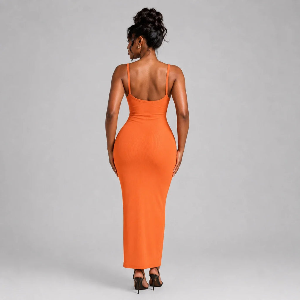 Ribbed Bodycon Maxi Dress WHD0606054