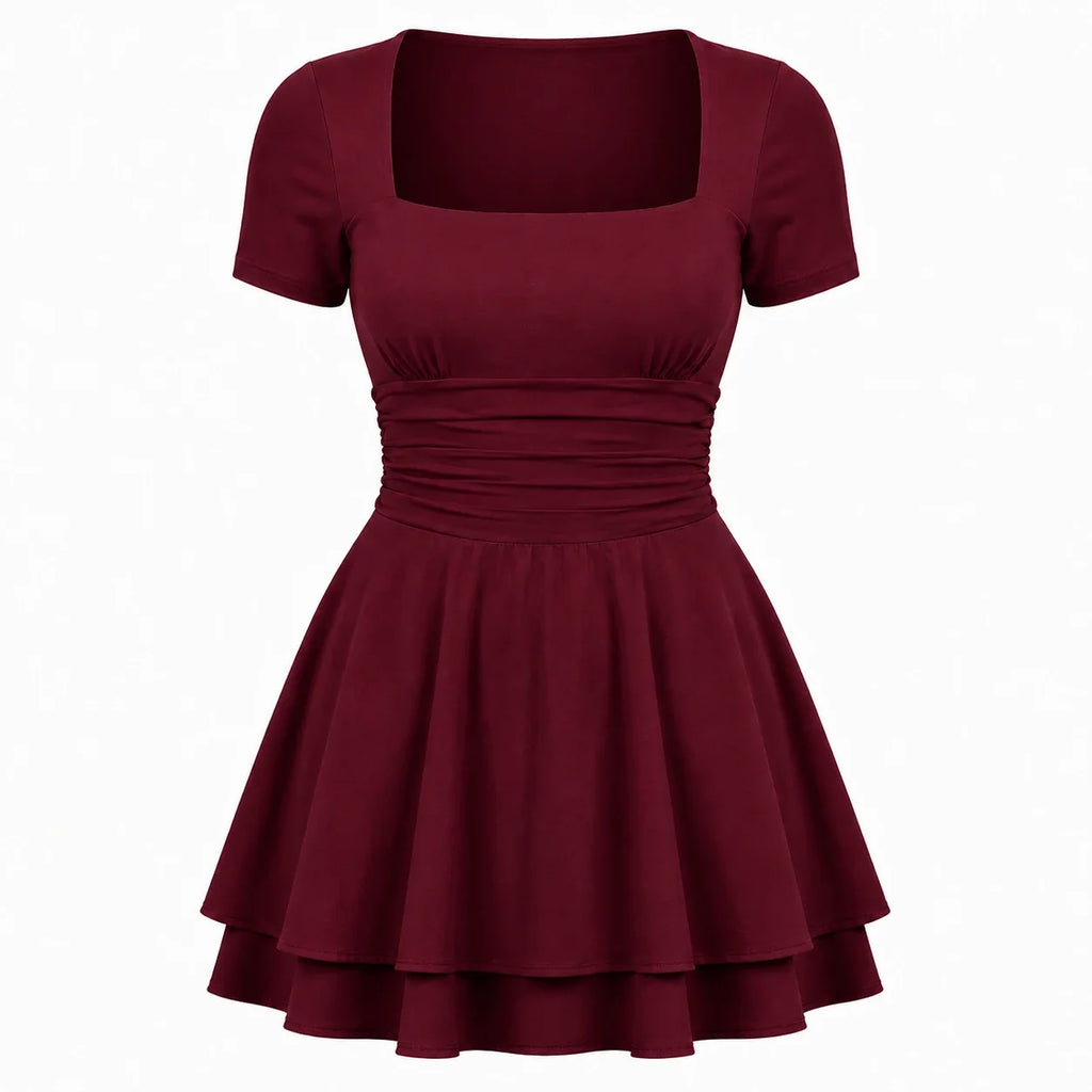 White Tie-Back Midi Dress WHD0606063