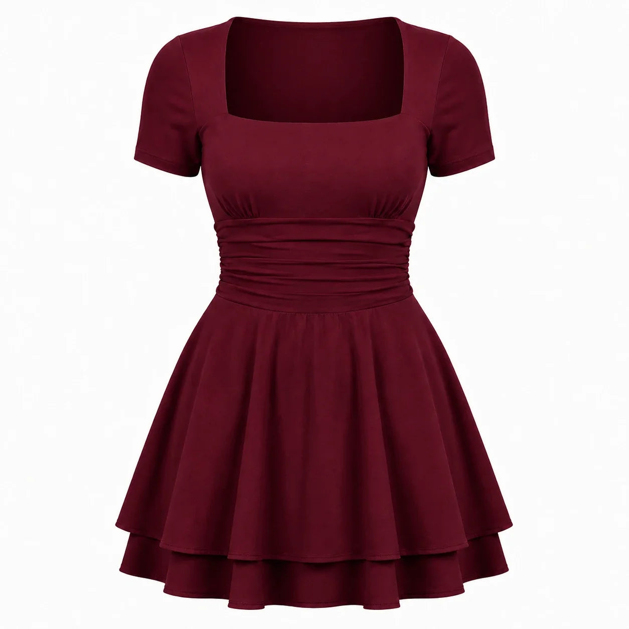 White Tie-Back Midi Dress WHD0606063
