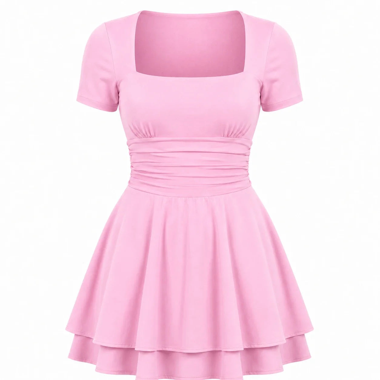 White Tie-Back Midi Dress WHD0606063