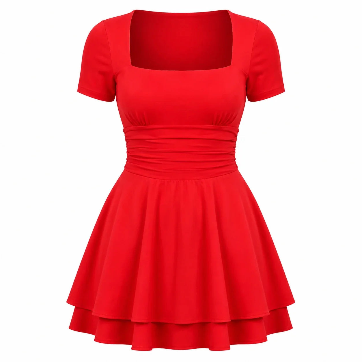 White Tie-Back Midi Dress WHD0606063