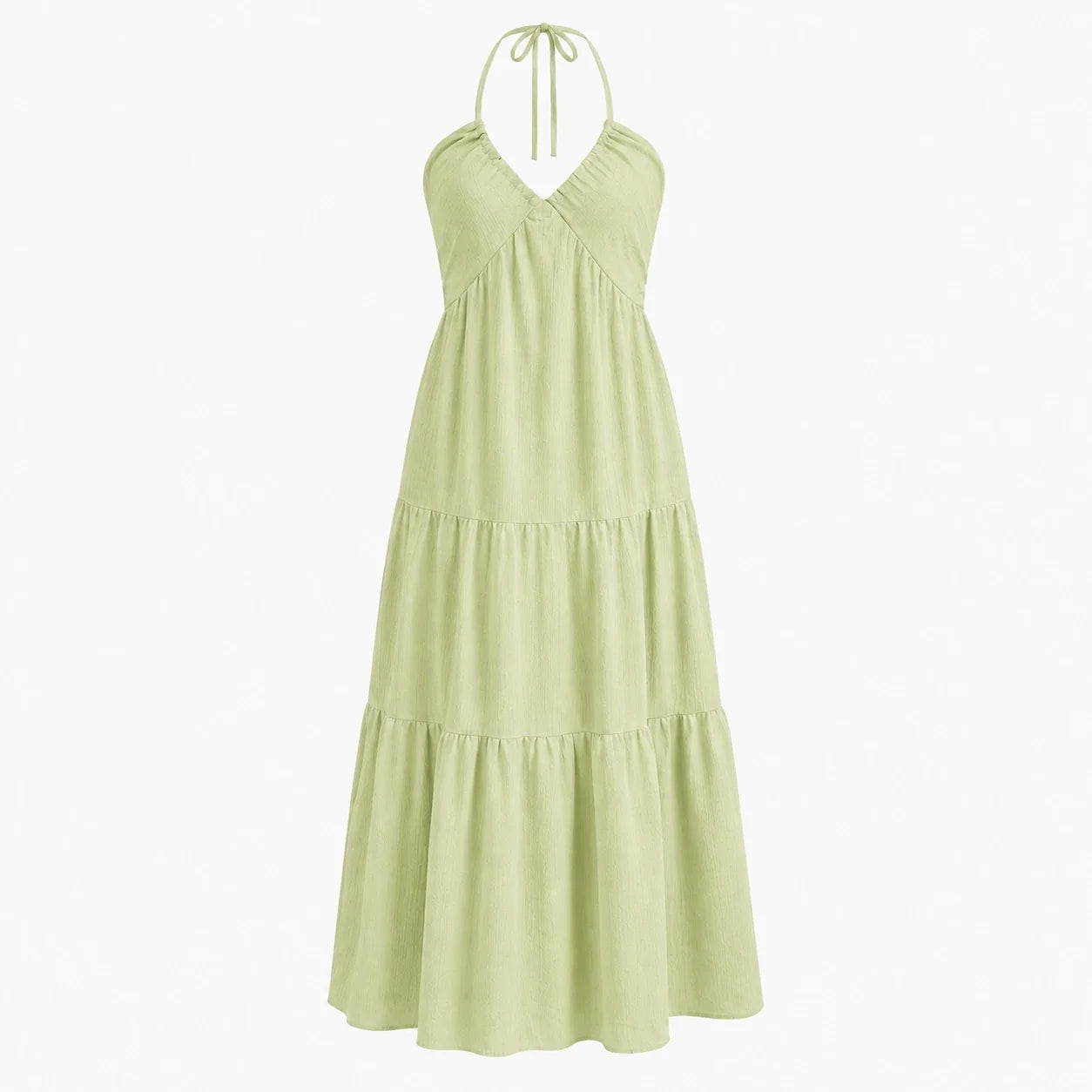 Halter Tie-Back Maxi Dress WHD0606064
