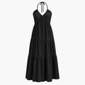 Halter Tie-Back Maxi Dress WHD0606064