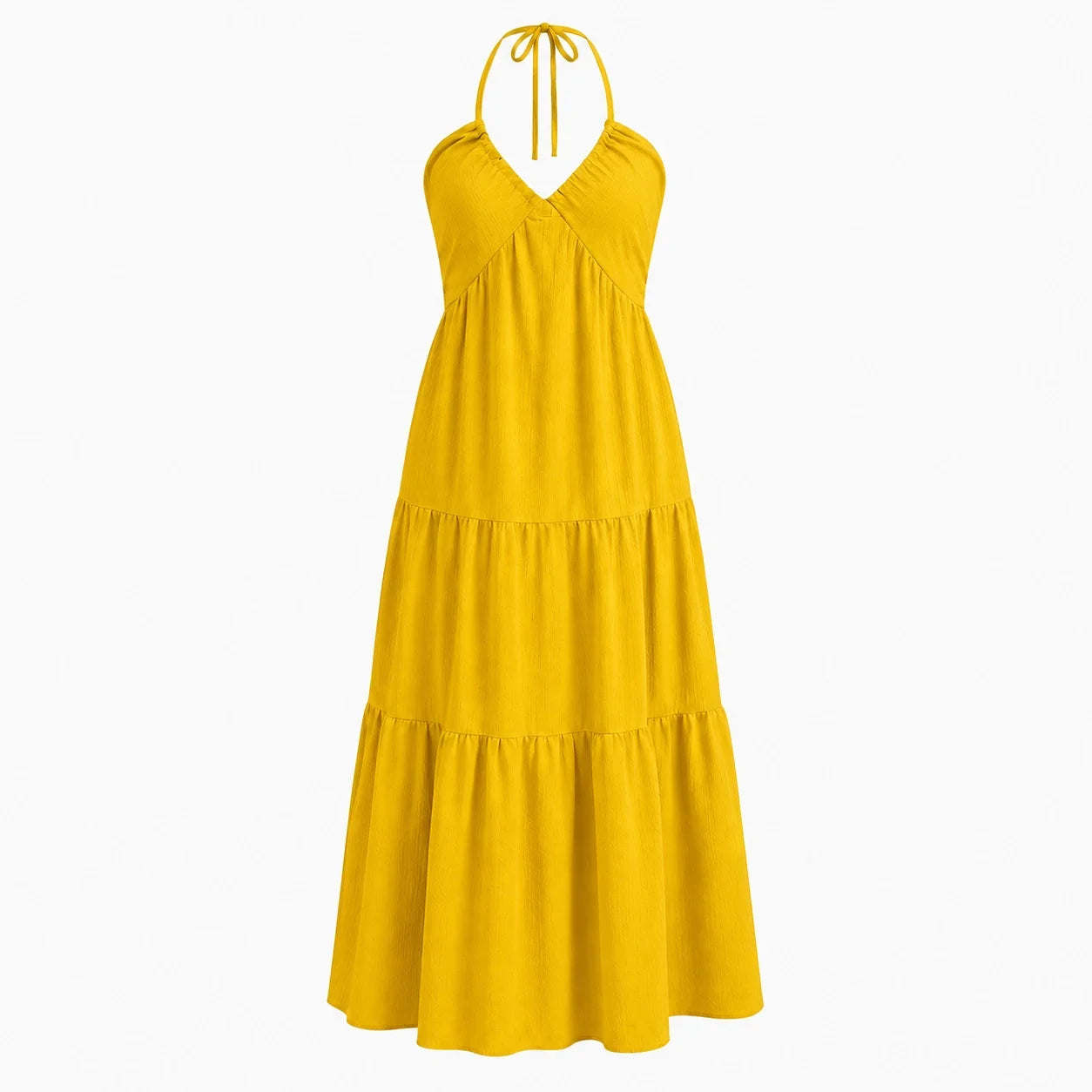 Halter Tie-Back Maxi Dress WHD0606064