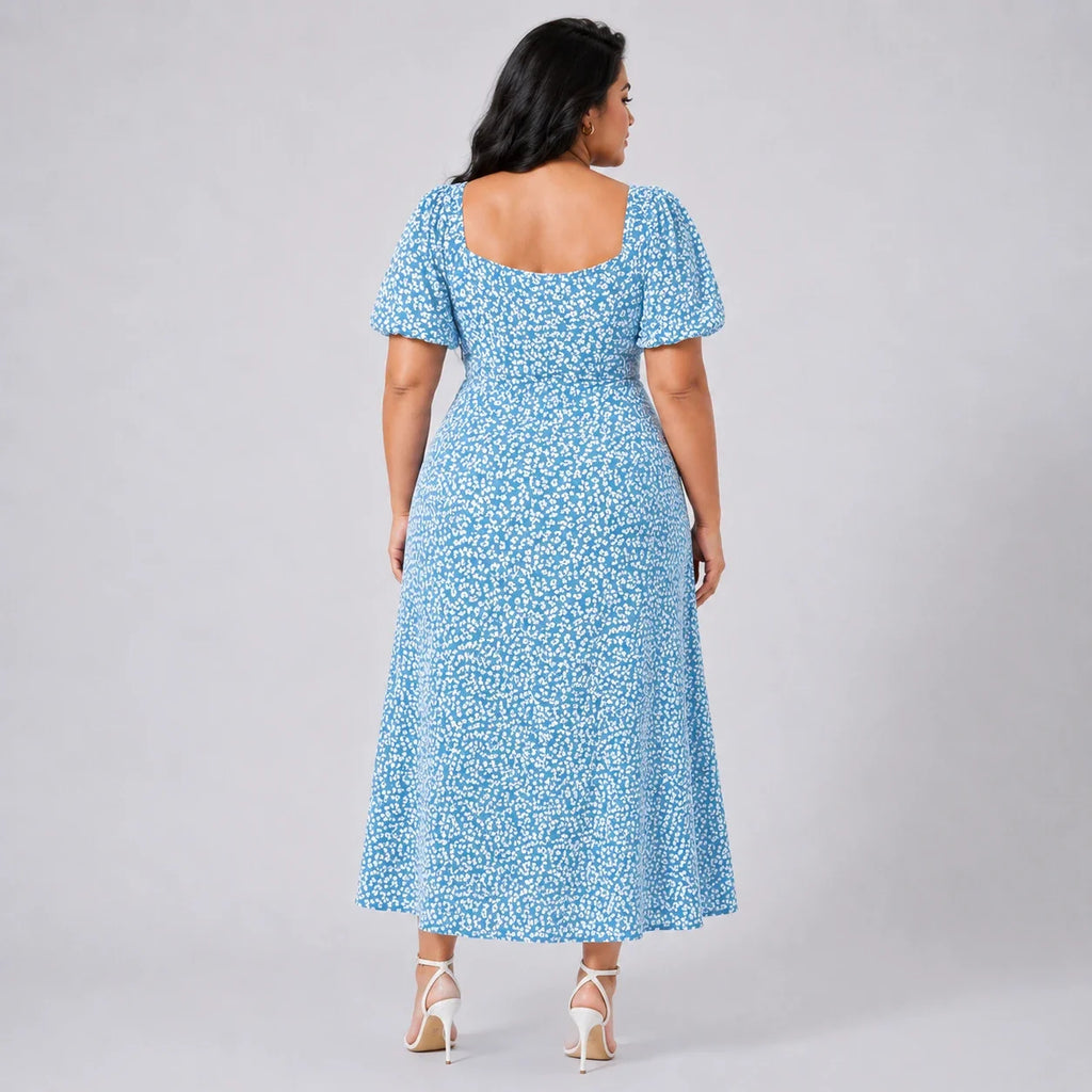 Floral Slit Maxi Dress WHD0606067