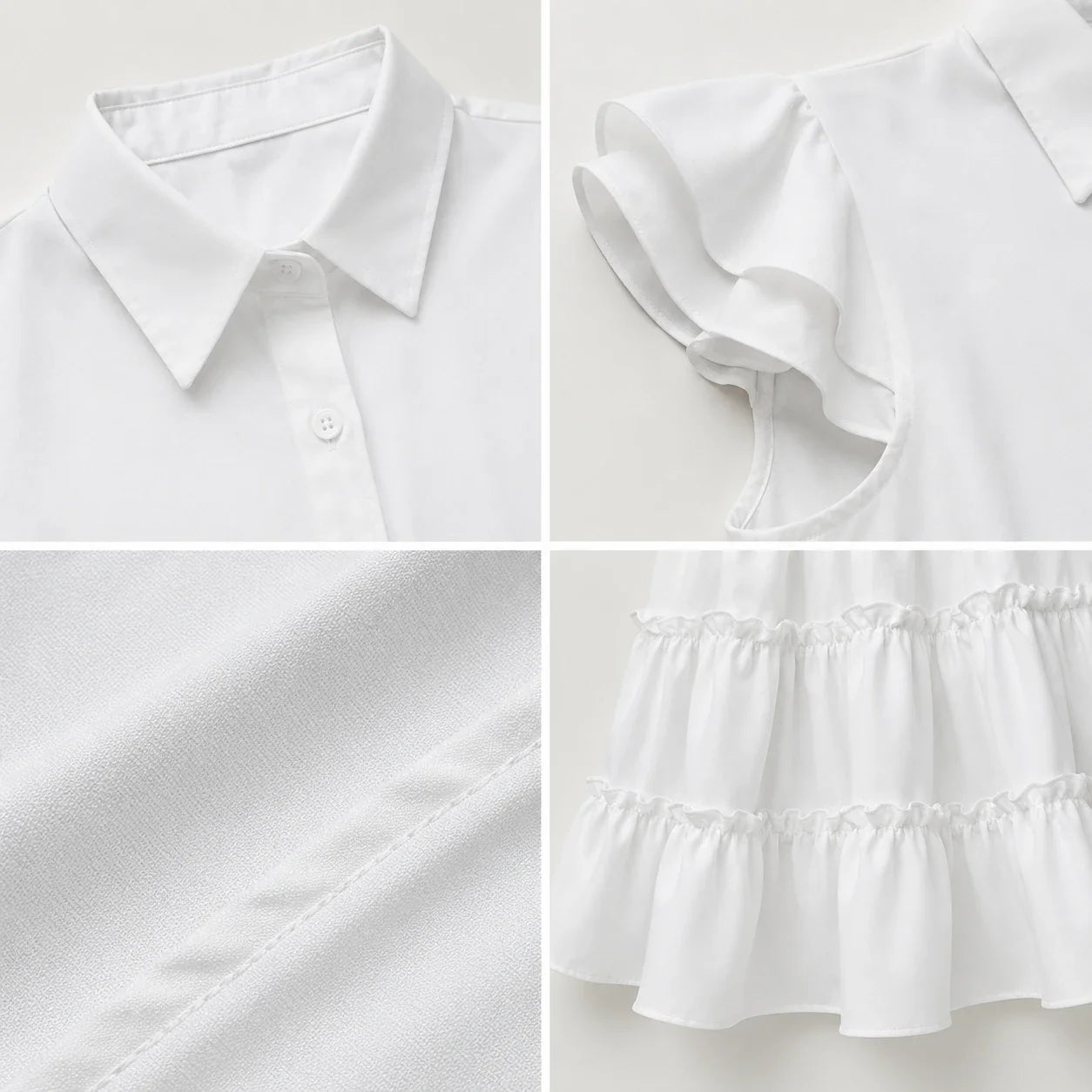 Ruffle Tiered Shirt Dress WHD0606068