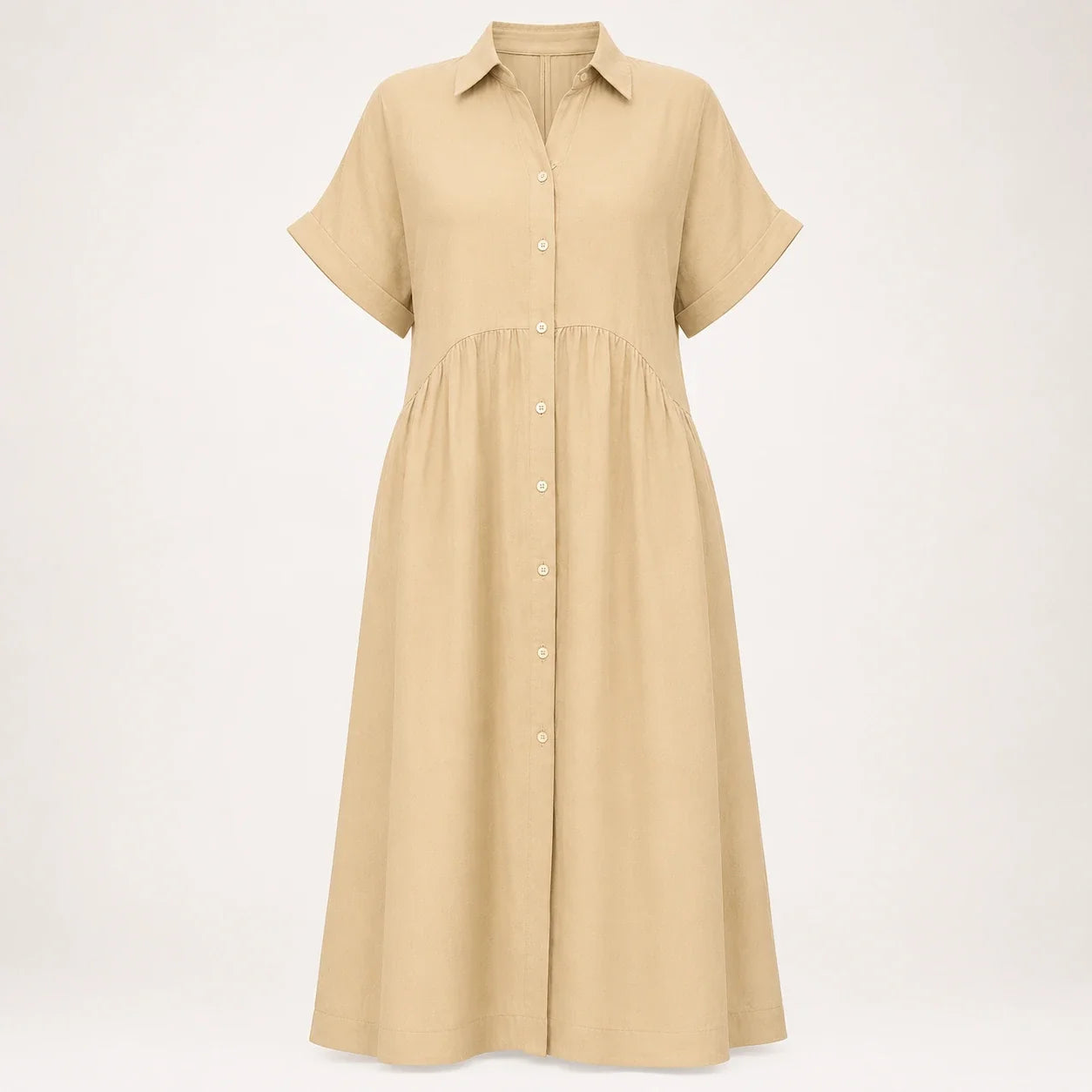 Striped Button Shirt Dress WHD0606069