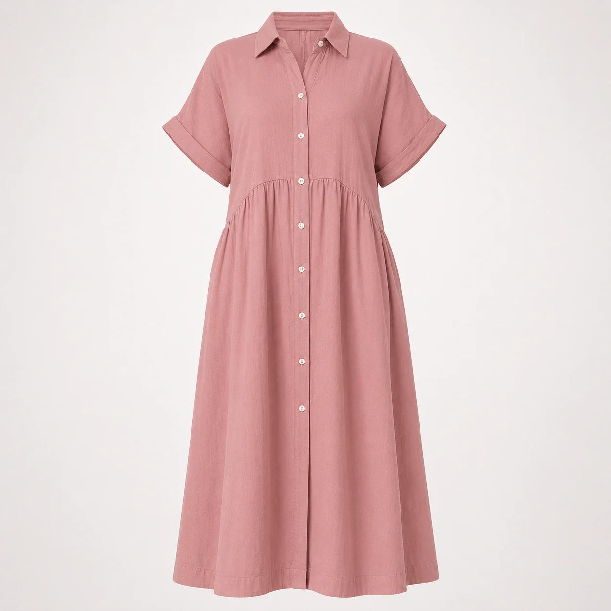Striped Button Shirt Dress WHD0606069