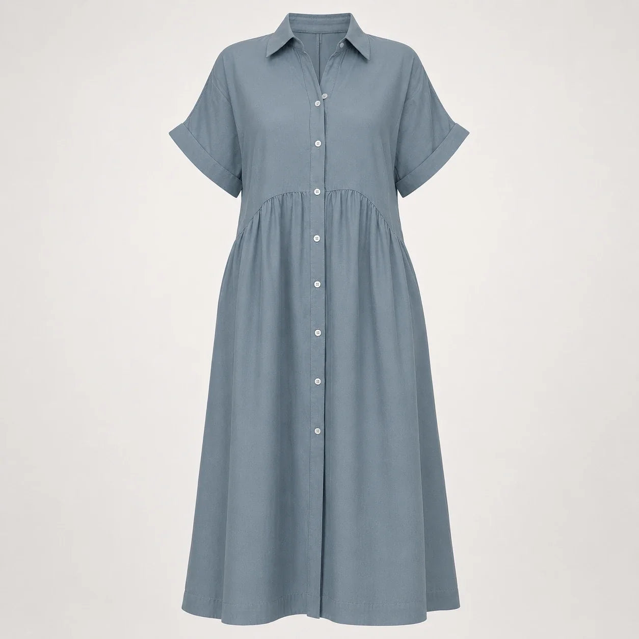 Striped Button Shirt Dress WHD0606069